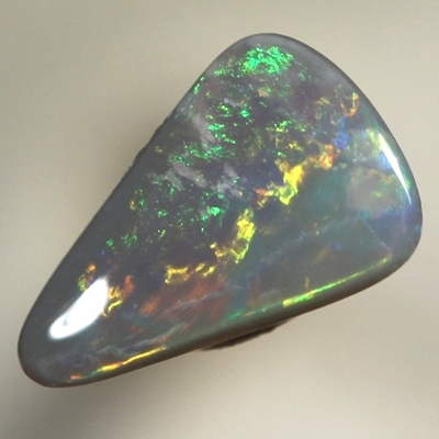 SOLID SEMI BLACK OPAL Bright fire, great pendant stone